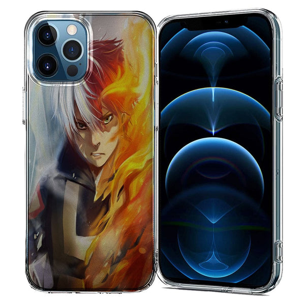Coque iPhone 13 Shoto todoroki ice and fire